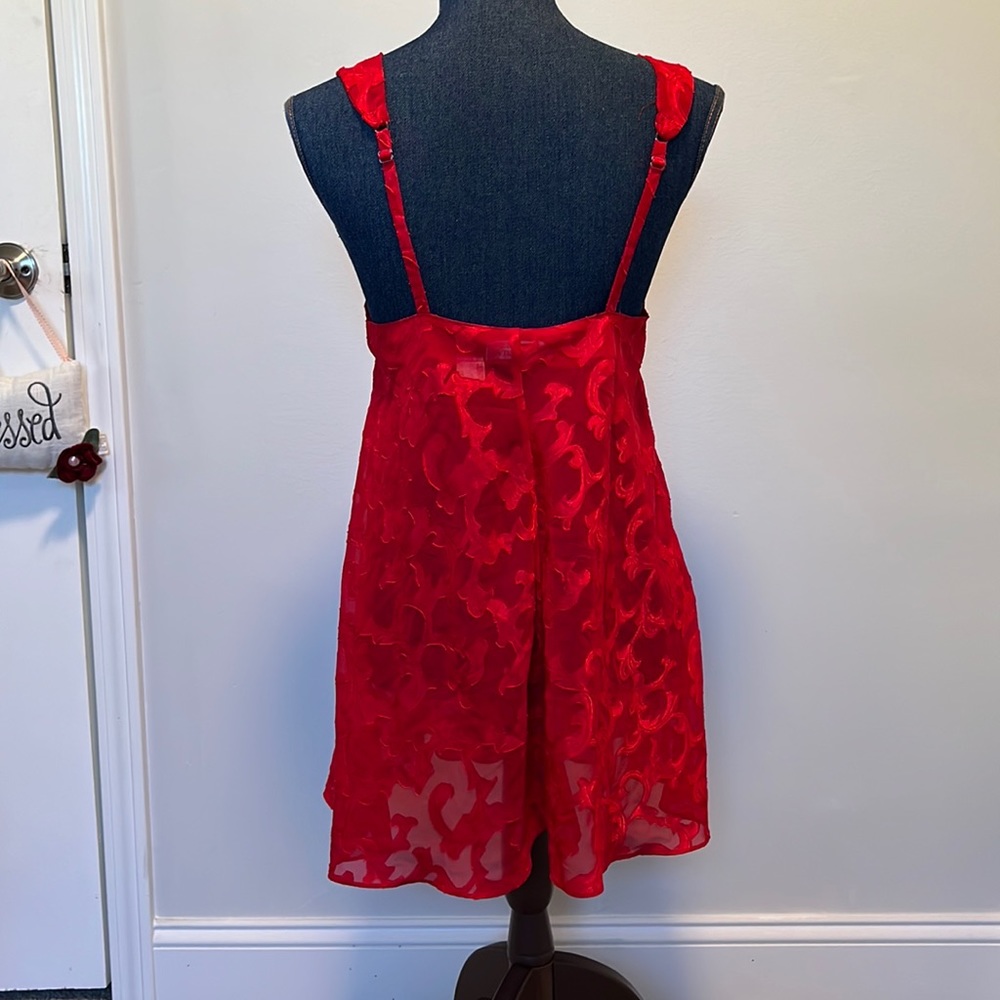 Victoria’s Secret gold label vintage petite red lingerie nightie - Picture 7 of 9